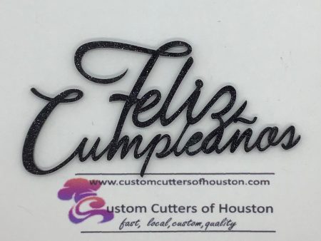 Feliz Cumpleanos Script Charm Hot on Sale