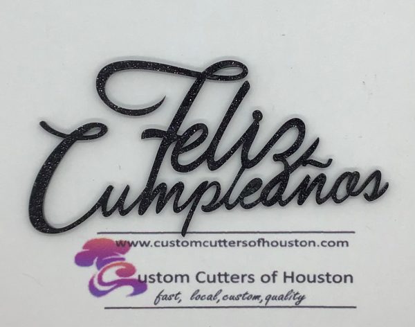 Feliz Cumpleanos Script Charm Hot on Sale