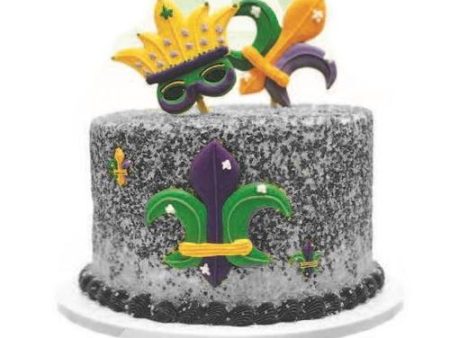 Mardi Gras Cake Kit 5  Hot on Sale