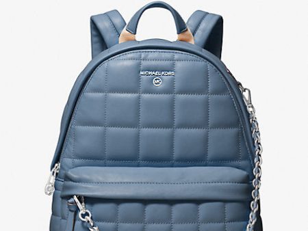 Slater Medium Quilted Leather Backpack Online Sale