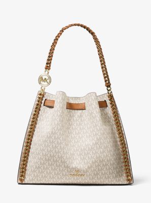 Mina Large Logo Shoulder Bag Hot on Sale