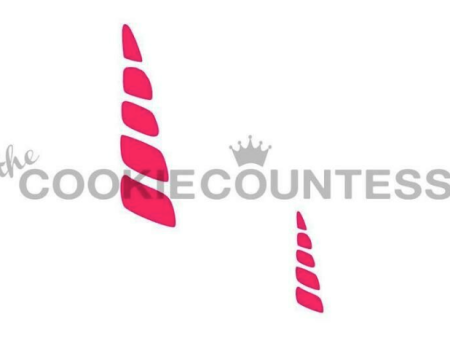 Cookie Countess Unicorn Horns Stencil on Sale