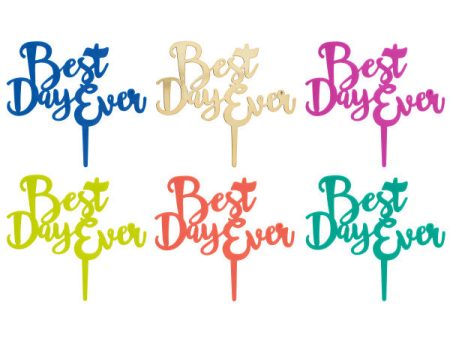 Best Day Ever Script Topper Online Hot Sale