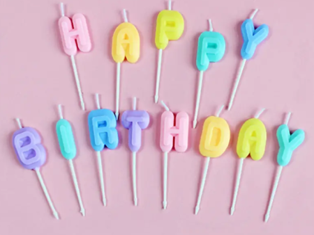 Happy Birthday Candles Pastel For Cheap