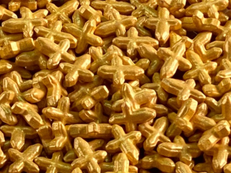 Cross Gold Shaped Sprinkles Online Hot Sale