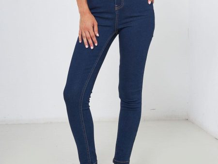 Jeans push up blue scuro on Sale