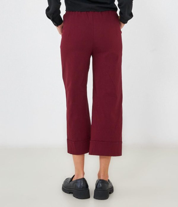 Pantaloni palazzo crop Online now