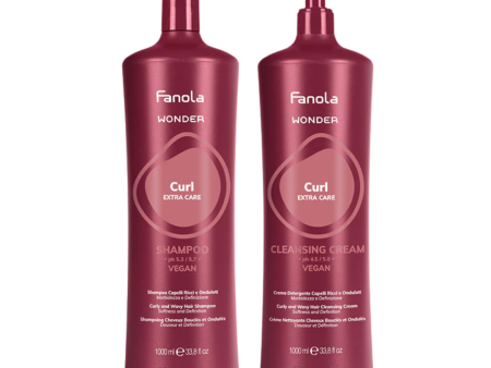 Fanola Wonder Curl Extra Care Shampoo & Conditioner 1 Litre Duo For Cheap