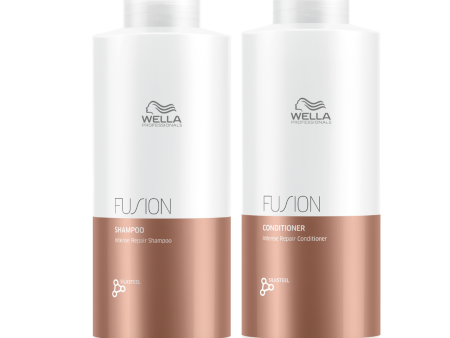 Wella Fusion Intense Repair Shampoo & Conditioner 1 Litre Duo For Cheap