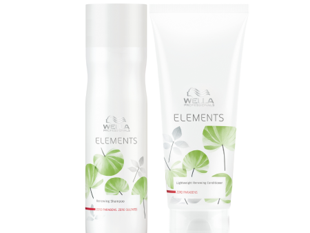 Wella Elements Renewing Shampoo 250ml & Lightweight Renewing Conditioner 200ml Duo Online Hot Sale