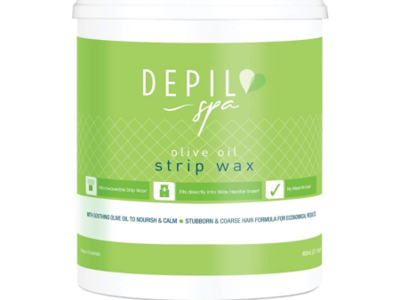 Depilspa Microwaveable Strip Wax Olive Oil 800ml Online