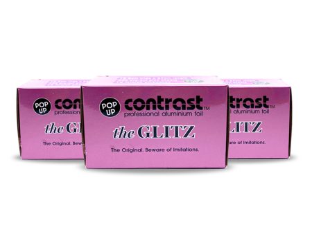 Contrast Professional Pop Up Foil 15 Micron The Glitz 400 Sheets x 3 Pack Bundle Cheap