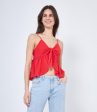 Top in cotone traforato Online