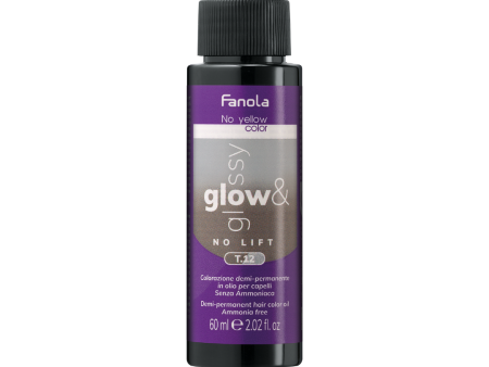 Fanola Glow & Glossy No Lift Oil Toner T.12 Ash Violet 60ml For Sale