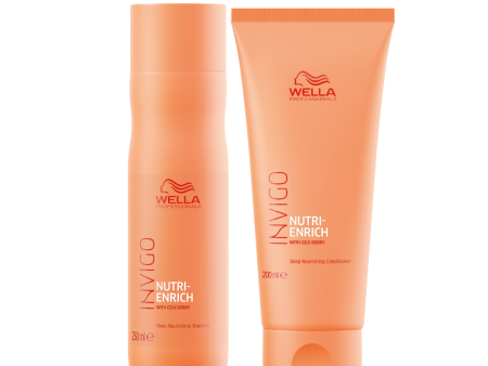 Wella Invigo Nutri-Enrich Shampoo 250ml & Conditioner 200ml Duo Cheap