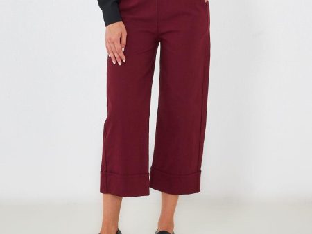 Pantaloni palazzo crop Online now