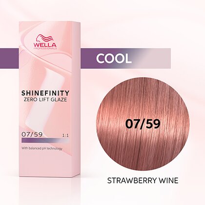 Wella Shinefinity 07 59 Strawberry Wine 60ml For Discount