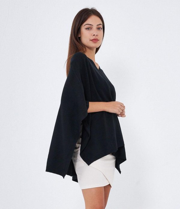 Poncho in viscosa Cheap