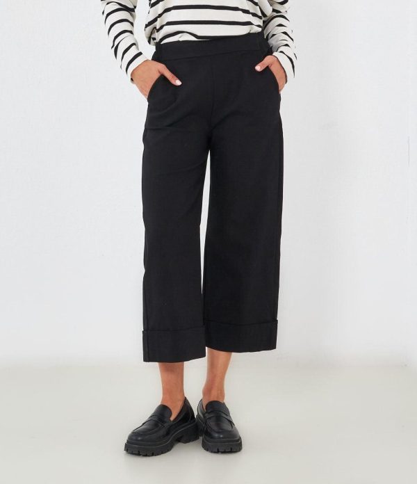 Pantaloni palazzo crop Online now