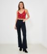 Top crop in paillettes Discount