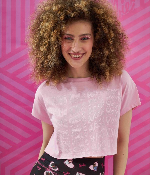 T-shirt Barbie crop Online