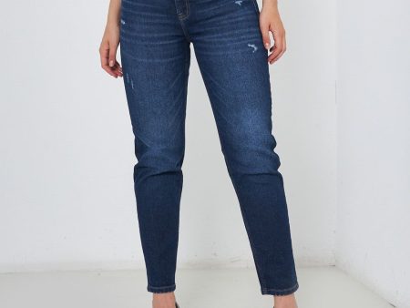 Jeans cigarette blue scuro Online Sale