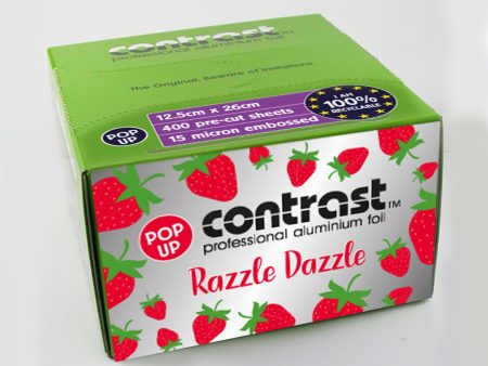 Contrast Professional Pop Up Foil 15 Micron Razzle Dazzle 400 Sheets Cheap