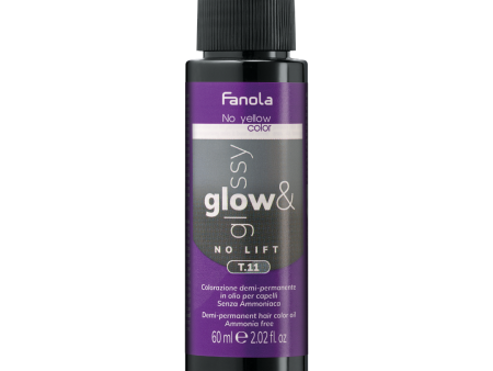 Fanola Glow & Glossy No Lift Oil Toner T.11 Intense Ash 60ml Hot on Sale